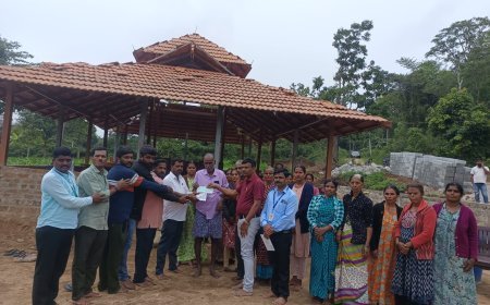 ಅಂಕನಹಳ್ಳಿ ಗ್ರಾಮದ ಶ್ರೀ ಬಸವೇಶ್ವರ ದೇವಸ್ಥಾನಕ್ಕೆ 1,50,000  ಮಂಜೂರಾತಿ ಪತ್ರ ವಿತರಣೆ