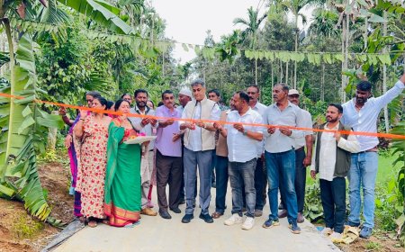 ನೂತನ ಕಾಂಕ್ರೀಟ್ ರಸ್ತೆಗಳ ಲೋಕಾರ್ಪಣೆ ಗೊಳಿಸಿದ ಶಾಸಕ ಎಎಸ್ ಪೊನ್ನಣ್ಣ