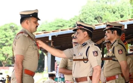 ಡಿಜಿ & ಐಜಿಪಿ ಕಮೆಂಡೇಷನ್ ಡಿಸ್ಕ್ ಪ್ರಶಸ್ತಿ ಸ್ವೀಕರಿಸಿದ ಸಿದ್ದಾಪುರ ಠಾಣಾಧಿಕಾರಿ ಮಂಜುನಾಥ್