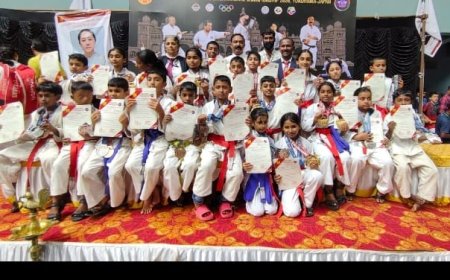ಕರಾಟೆ ಪಂದ್ಯಾವಳಿ: 22 ವಿದ್ಯಾರ್ಥಿಗಳಿಗೆ ವಿವಿಧ ಪದಕಗಳ ಗರಿ; ಚೈತನ್ಯ ಅತ್ಯುತ್ತಮ ಸಾಧನೆ