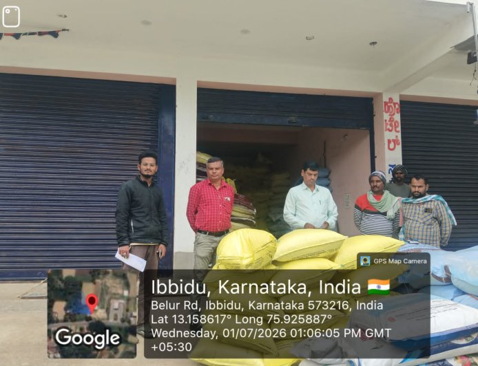 ಹಾಸನ ತುಮಕೂರು ಹಾಗೂ ಮಂಡ್ಯ ಜಿಲ್ಲೆಗಳಲ್ಲಿ  ಅಕ್ರಮ ಬೀಜ ದಾಸ್ತಾನು ಜಪ್ತಿ