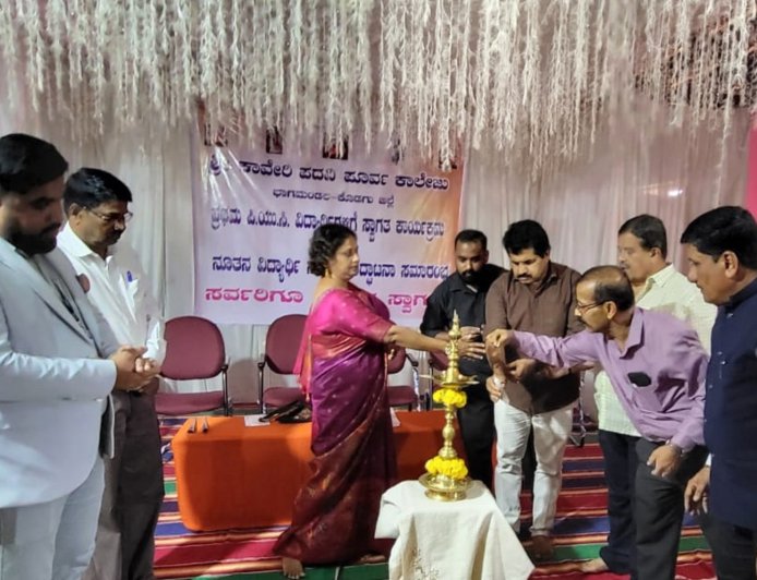 ಭಾಗಮಂಡಲ: ಶ್ರೀ ಕಾವೇರಿ ಪದವಿ ಪೂರ್ವ ಕಾಲೇಜಿನಲ್ಲಿ ಕಾಲೇಜಿನ ಹಾಗೂ ಪ್ರೌಢಶಾಲೆಯ 2026-27ನೇ ಸಾಲಿನ ಚಟುವಟಿಕೆಗಳಿಗೆ ಚಾಲನೆ ಮತ್ತು ವಿದ್ಯಾರ್ಥಿ ಸಂಘ ಉದ್ಘಾಟನೆ