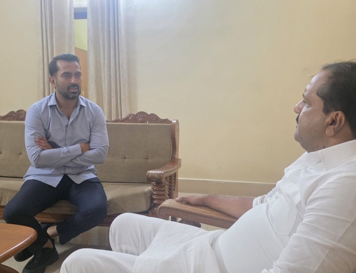 ಆರೋಗ್ಯ ಸಚಿವ ಯು. ಟಿ ಖಾದರ್ ಭೇಟಿ ಮಾಡಿದ ಶಾಸಕ ಡಾ ಮಂತರ್ ಗೌಡ