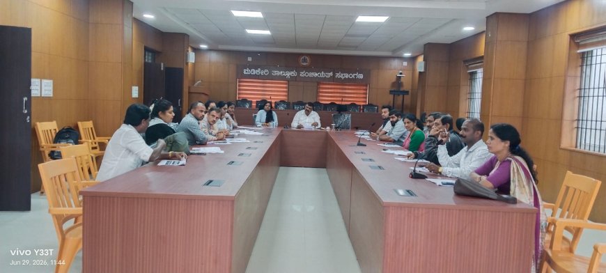 ಮಡಿಕೇರಿ:ಗ್ಯಾರಂಟಿ ಯೋಜನೆಗಳ ತಾಲ್ಲೂಕು ಸಮಿತಿ ಸಭೆ