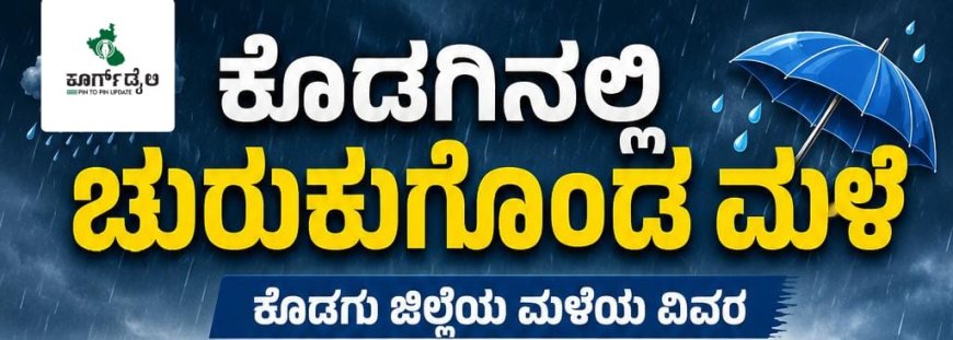 ಕೊಡಗು ಜಿಲ್ಲೆಯ ಮಳೆ ವಿವರ