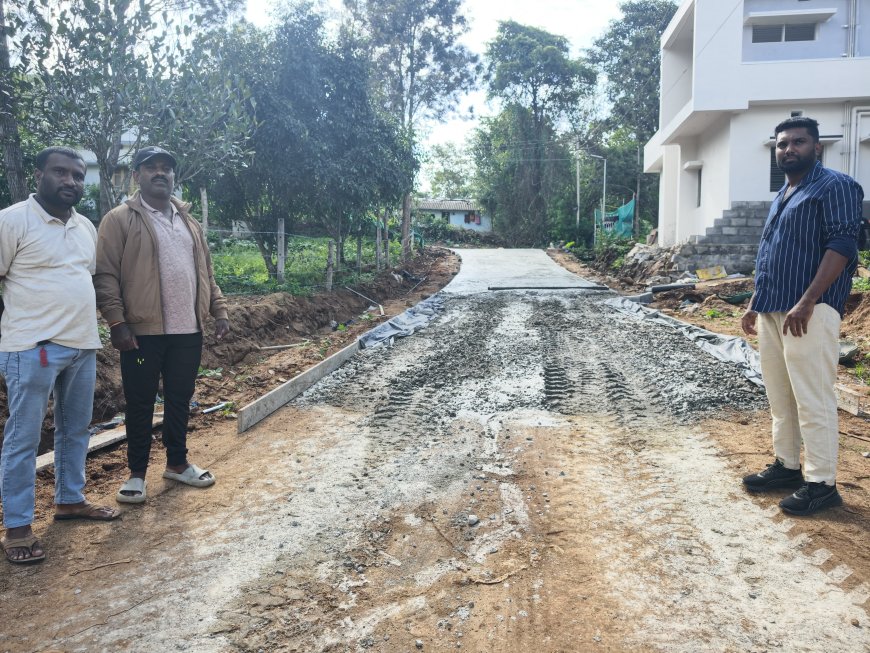2.3 ಲಕ್ಷ ರೂ ವೆಚ್ಚದಲ್ಲಿ ಕಾಂಕ್ರೀಟ್ ರಸ್ತೆ ಕಾಮಗಾರಿ