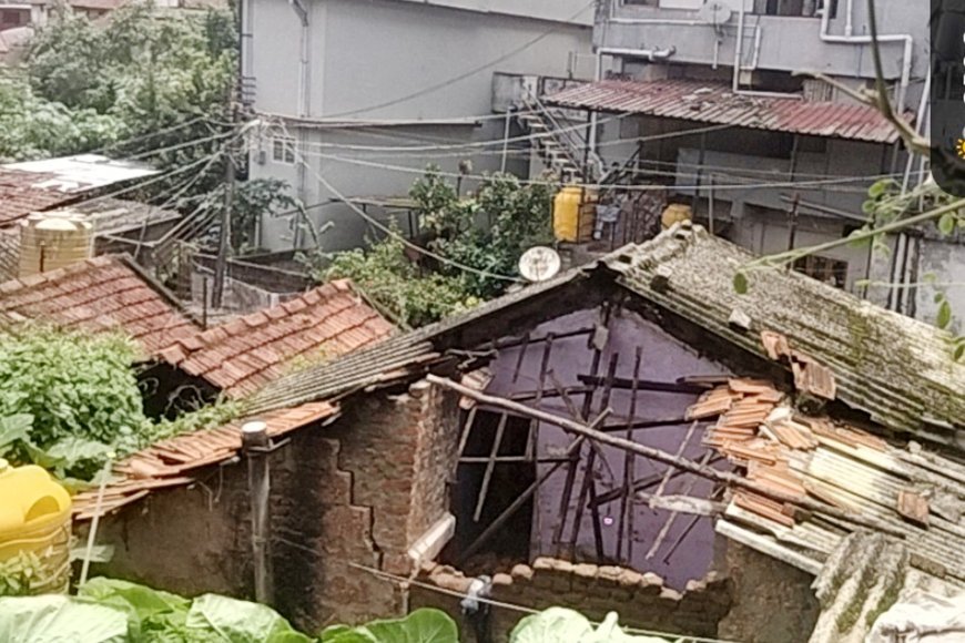ಸುಂಟಿಕೊಪ್ಪ:ಗಾಳಿ ಮಳೆಗೆ ವಾಸದ ಮನೆಯ ಗೋಡೆ ಕುಸಿತ
