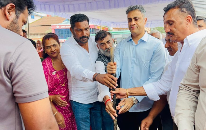 ಪೊನ್ನಂಪೇಟೆ: ನೂತನ ಬಸ್ಸ್ ನಿಲ್ದಾಣ ಕಾಮಗಾರಿಗೆ ಚಾಲನೆ