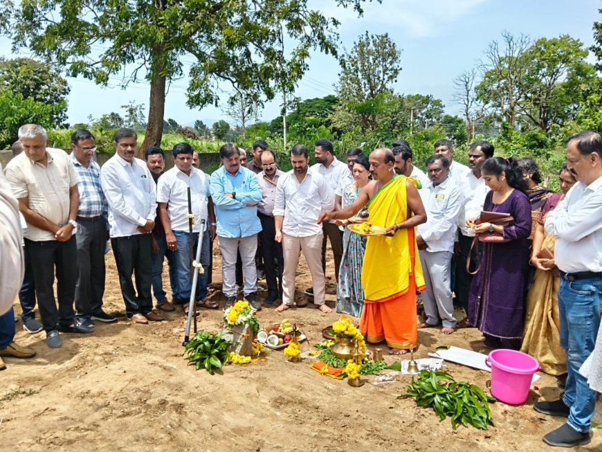1 ಕೋಟಿ ವೆಚ್ಚದ ಗ್ರಂಥಾಲಯಕ್ಕೆ ಶಾಸಕ ಡಾ. ಮಂತರ್ ಗೌಡರಿಂದ ಶಂಕುಸ್ಥಾಪನೆ