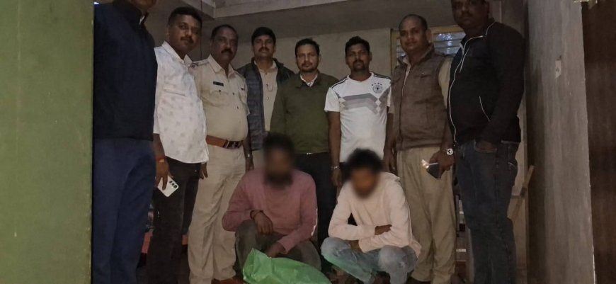 ಗಾಂಜಾ ಮಾರಾಟ : ಇಬ್ಬರು ಆರೋಪಿಗಳ ಬಂಧನ