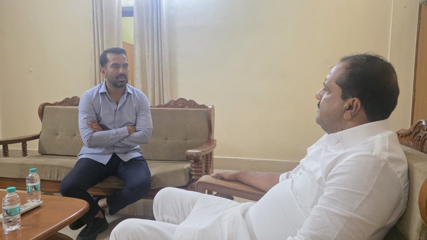 ಆರೋಗ್ಯ ಸಚಿವ ಯು. ಟಿ ಖಾದರ್ ಭೇಟಿ ಮಾಡಿದ ಶಾಸಕ ಡಾ ಮಂತರ್ ಗೌಡ