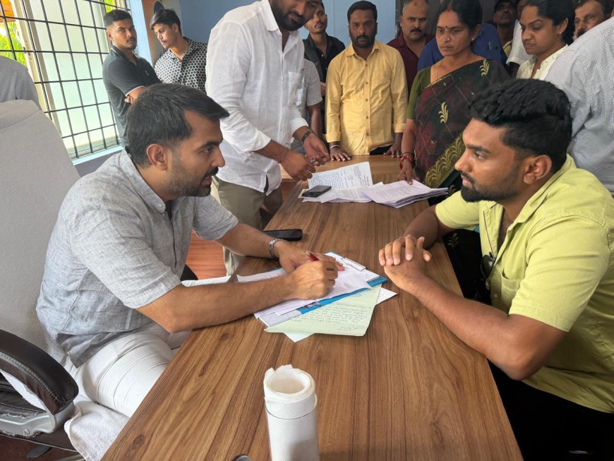 ಸುಂದರನಗರ ಸ್ಮಶಾನ ಅಭಿವೃದ್ಧಿಗೆ ಆಗ್ರಹಿಸಿ ಶಾಸಕರಿಗೆ ಮನವಿ