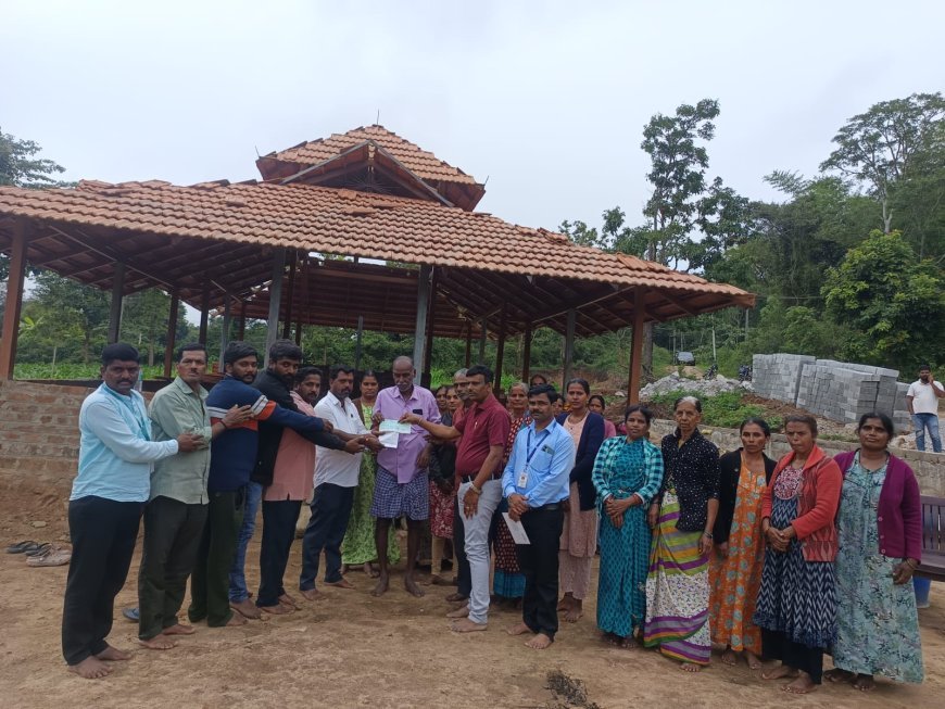 ಅಂಕನಹಳ್ಳಿ ಗ್ರಾಮದ ಶ್ರೀ ಬಸವೇಶ್ವರ ದೇವಸ್ಥಾನಕ್ಕೆ 1,50,000  ಮಂಜೂರಾತಿ ಪತ್ರ ವಿತರಣೆ