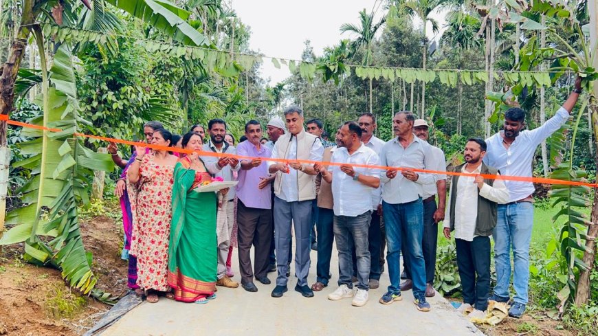 ನೂತನ ಕಾಂಕ್ರೀಟ್ ರಸ್ತೆಗಳ ಲೋಕಾರ್ಪಣೆ ಗೊಳಿಸಿದ ಶಾಸಕ ಎಎಸ್ ಪೊನ್ನಣ್ಣ