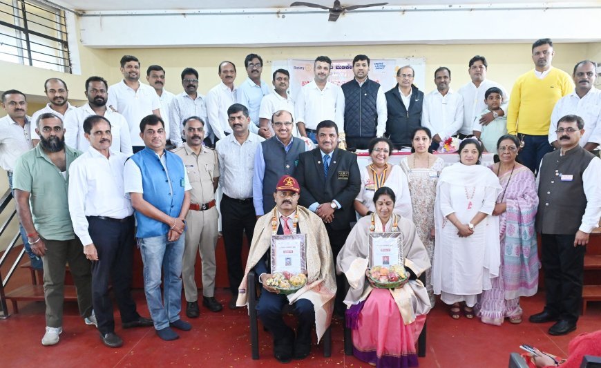 ಮಡಿಕೇರಿ ರೋಟರಿ ವುಡ್ಸ್ ನಿಂದ  ಯೋಧ ನಮನ:ಸೈನಿಕ ದಂಪತಿಗೆ ಸನ್ಮಾನ