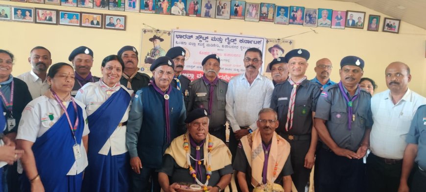 ಸ್ಕೌಟ್ಸ್,ಗೈಡ್ಸ್ ನ ಮುಖ್ಯ ಆಯುಕ್ತ ಪಿಜಿಆರ್ ಸಿಂಧ್ಯ, ಸಹಾಯಕ ಆಯುಕ್ತ ಬಿ.ಕೆ.ಬಸವರಾಜ್ ಅವರಿಗೆ ಸನ್ಮಾನ