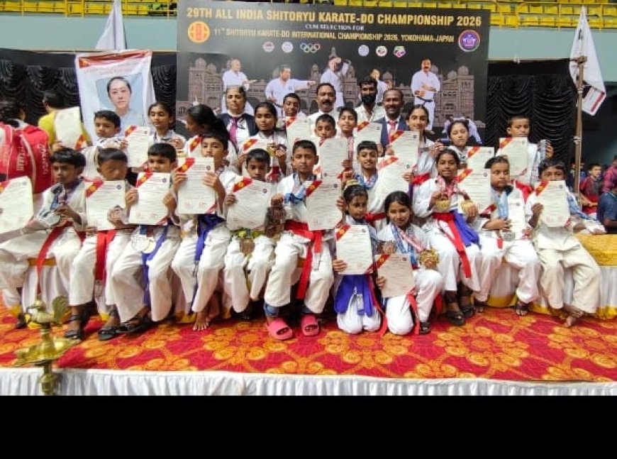 ಕರಾಟೆ ಪಂದ್ಯಾವಳಿ: 22 ವಿದ್ಯಾರ್ಥಿಗಳಿಗೆ ವಿವಿಧ ಪದಕಗಳ ಗರಿ; ಚೈತನ್ಯ ಅತ್ಯುತ್ತಮ ಸಾಧನೆ