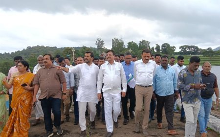 ಹಾರಂಗಿ ಜಲಾಶಯಕ್ಕೆ ಭೇಟಿ ನೀಡಿ ಪರಿಶೀಲನೆ ನಡೆಸಿದ ಸಚಿವ ಪಿಎಂ ನರೇಂದ್ರ ಸ್ವಾಮಿ
