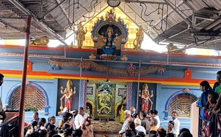 ವಿರಾಜಪೇಟೆ: ಶ್ರೀ ದಕ್ಷಿಣ ಮಾರಿಯಮ್ಮ ದೇವಸ್ಥಾನದಲ್ಲಿ ಆಷಾಢ ಮಾಸದ ನಾಲ್ಕನೇ ಶುಕ್ರವಾರದ ಪ್ರಯುಕ್ತ ವಿಶೇಷ ಪೂಜಾ ಮಹೋತ್ಸವ