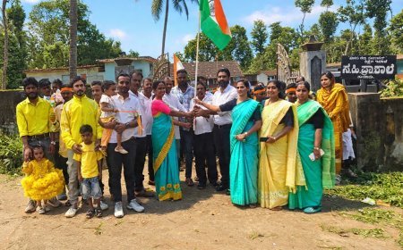 ಪೊನ್ನಂಪೇಟೆ: ಹುದೂರು ಸರ್ಕಾರಿ ಶಾಲೆಯಲ್ಲಿ ಸ್ವಾತಂತ್ರ್ಯ ದಿನಾಚರಣೆ