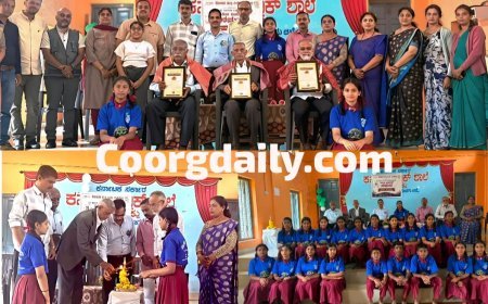 ನಾಪೋಕ್ಲುವಿನ ಕೆಪಿಎಸ್ ಶಾಲೆಯಲ್ಲಿ ರೋಟರಿ ಮಿಸ್ಟಿ ಹಿಲ್ಸ್ ನಿಂದ  ವಿಶ್ವ ಹಿರಿಯ ನಾಗರಿಕರ ದಿನಾಚರಣೆ: ದುಶ್ಚಟಗಳಿಂದ ದೂರವಿದ್ದು ಉತ್ತಮ ಪ್ರಜೆಯಾಗಿ ವಿದ್ಯಾರ್ಥಿಗಳಿಗೆ ಹಿರಿಯರ ಕಿವಿಮಾತು