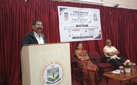 ಫೀಲ್ಡ್ ಮಾರ್ಷಲ್ ಕೆ. ಎಂ. ಕಾರ್ಯಪ್ಪ ಕಾಲೇಜಿನಲ್ಲಿ,  "ಆದಾಯ ತೆರಿಗೆ ಮತ್ತು ಸ್ಪರ್ಧಾತ್ಮಕ ಪರೀಕ್ಷೆಗಳು” ವಿಷಯದ ಕುರಿತು ಕಾರ್ಯಾಗಾರ