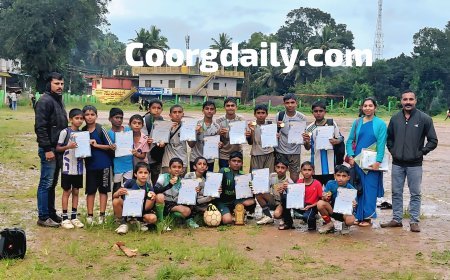 ಫುಟ್ಬಾಲ್; ನಾಪೋಕ್ಲು ಸೇಕ್ರೆಡ್ ಹಾರ್ಟ್ಸ್  ತಾಲೂಕು ಮ್ಯಟಕ್ಕೆ ಆಯ್ಕೆ