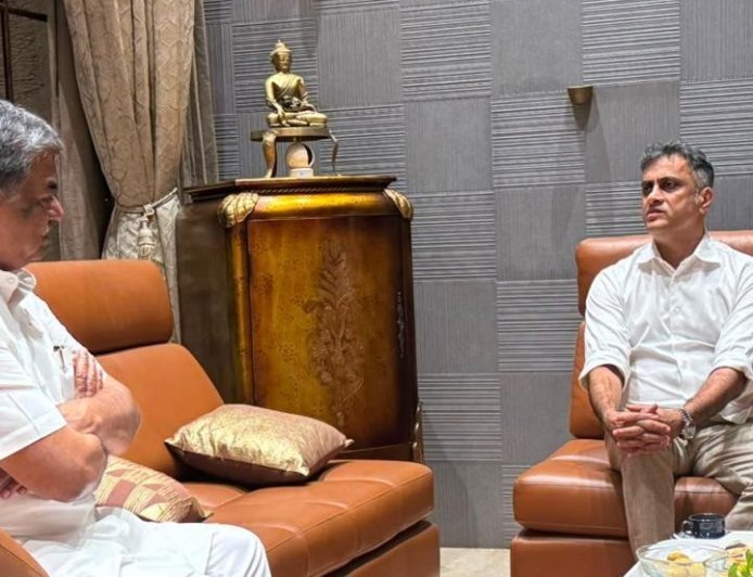 ಶಾಸಕ‌ ಎಎಸ್ ಪೊನ್ನಣ್ಣ ‌ಅವರನ್ನು ಭೇಟಿಯಾದ ಕೆಪಿಸಿಸಿ ಅಧ್ಯಕ್ಷ ಬಿ.ಕೆ ಹರಿಪ್ರಸಾದ್