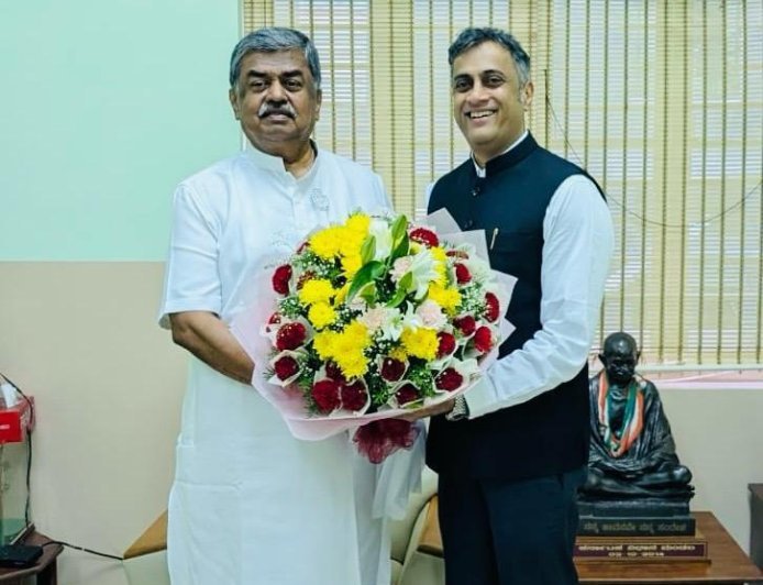 ಬಿ.ಕೆ ಹರಿಪ್ರಸಾದ್ ಅವರನ್ನು ಭೇಟಿಯಾದ ಶಾಸಕ ಎಎಸ್ ಪೊನ್ನಣ್ಣ