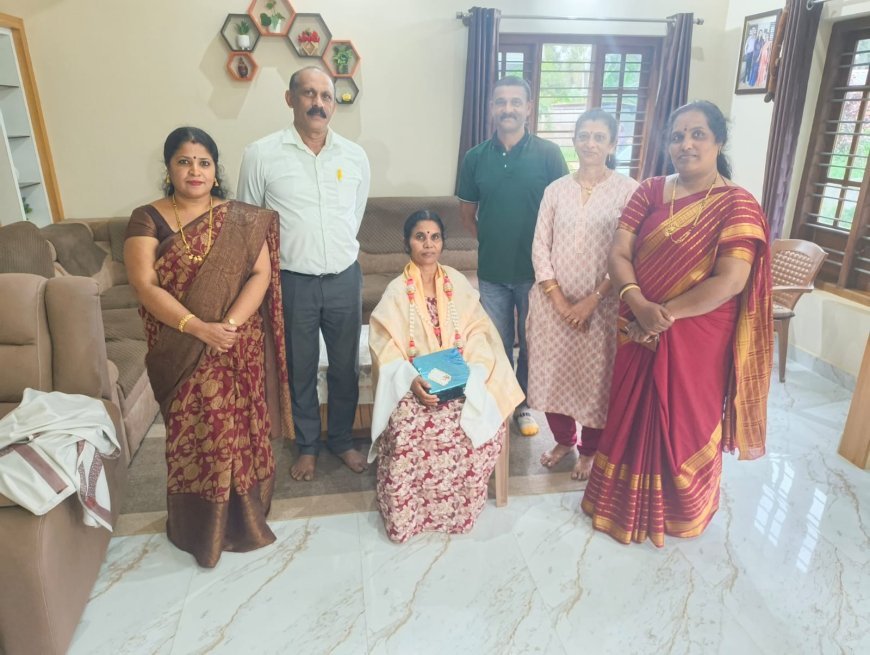 ವಯೋನಿವೃತ್ತ ಶಿಕ್ಷಕಿಯರಿಗೆ ಆತ್ಮೀಯ ಸನ್ಮಾನ