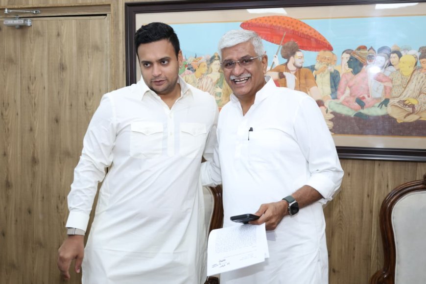 ಭಾರತದ 50 ಜಾಗತಿಕ ಮಟ್ಟದ ಸ್ಪರ್ಧಾತ್ಮಕ ಪ್ರವಾಸಿ ತಾಣಗಳ ಪಟ್ಟಿಯಲ್ಲಿ ಮೈಸೂರನ್ನು ಸೇರಿಸಲು ಕೇಂದ್ರ ಪ್ರವಾಸೋದ್ಯಮ ಸಚಿವರನ್ನು ಭೇಟಿಯಾದ ಸಂಸದ  ಯದುವೀರ್ ಒಡೆಯರ್
