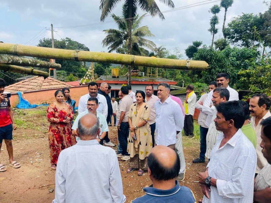 ನಾಪೋಕ್ಲು: ಶ್ರೀ ವೆಂಕಟರಮಣ ದೇವಸ್ಥಾನಕ್ಕೆ  ಶಾಸಕ ಎಎಸ್ ಪೊನ್ನಣ್ಣ ಭೇಟಿ