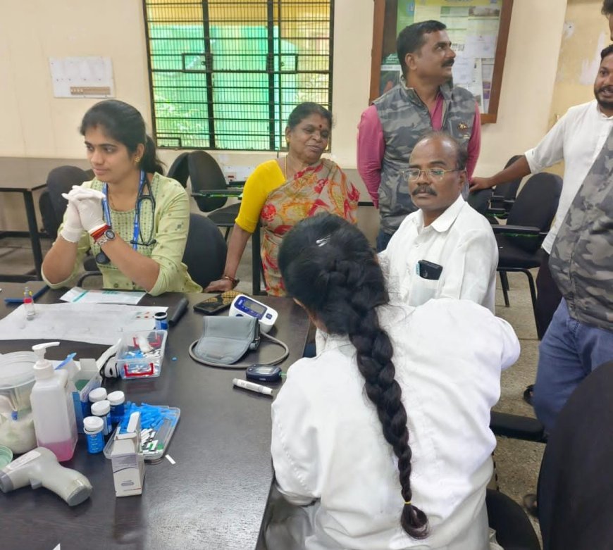 ಪೊನ್ನಂಪೇಟೆ ಅರಣ್ಯ ಮಹಾವಿದ್ಯಾಲಯದಲ್ಲಿ ಯಶಸ್ವಿಯಾಗಿ ನಡೆದ ಉಚಿತ ಆರೋಗ್ಯ ತಪಾಸಣಾ ಶಿಬಿರ