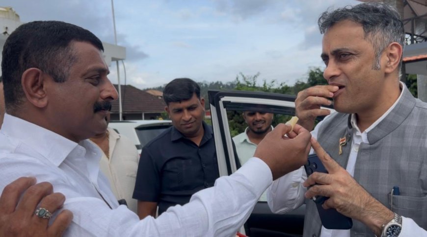 ವಿರಾಜಪೇಟೆಯಲ್ಲಿ ಶಾಸಕ ಎಎಸ್ ಪೊನ್ನಣ್ಣ ಅವರಿಗೆ ಅದ್ಧೂರಿ ಸ್ವಾಗತ