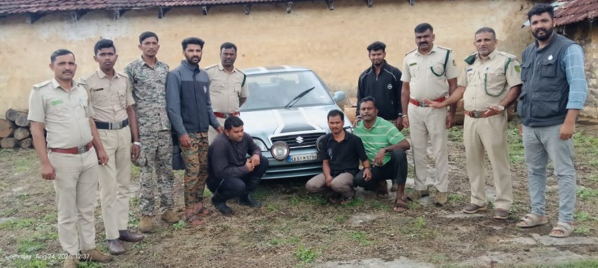 ದುಬಾರೆ ಮೀಸಲು ಅರಣ್ಯದಲ್ಲಿ ಕಳ್ಳಬೇಟೆಗೆ ಯತ್ನ ಮೂವರು ವಶಕ್ಕೆ