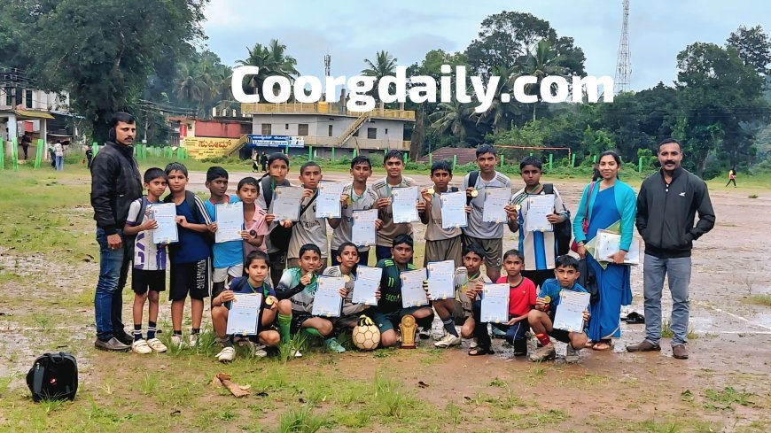 ಫುಟ್ಬಾಲ್; ನಾಪೋಕ್ಲು ಸೇಕ್ರೆಡ್ ಹಾರ್ಟ್ಸ್  ತಾಲೂಕು ಮ್ಯಟಕ್ಕೆ ಆಯ್ಕೆ